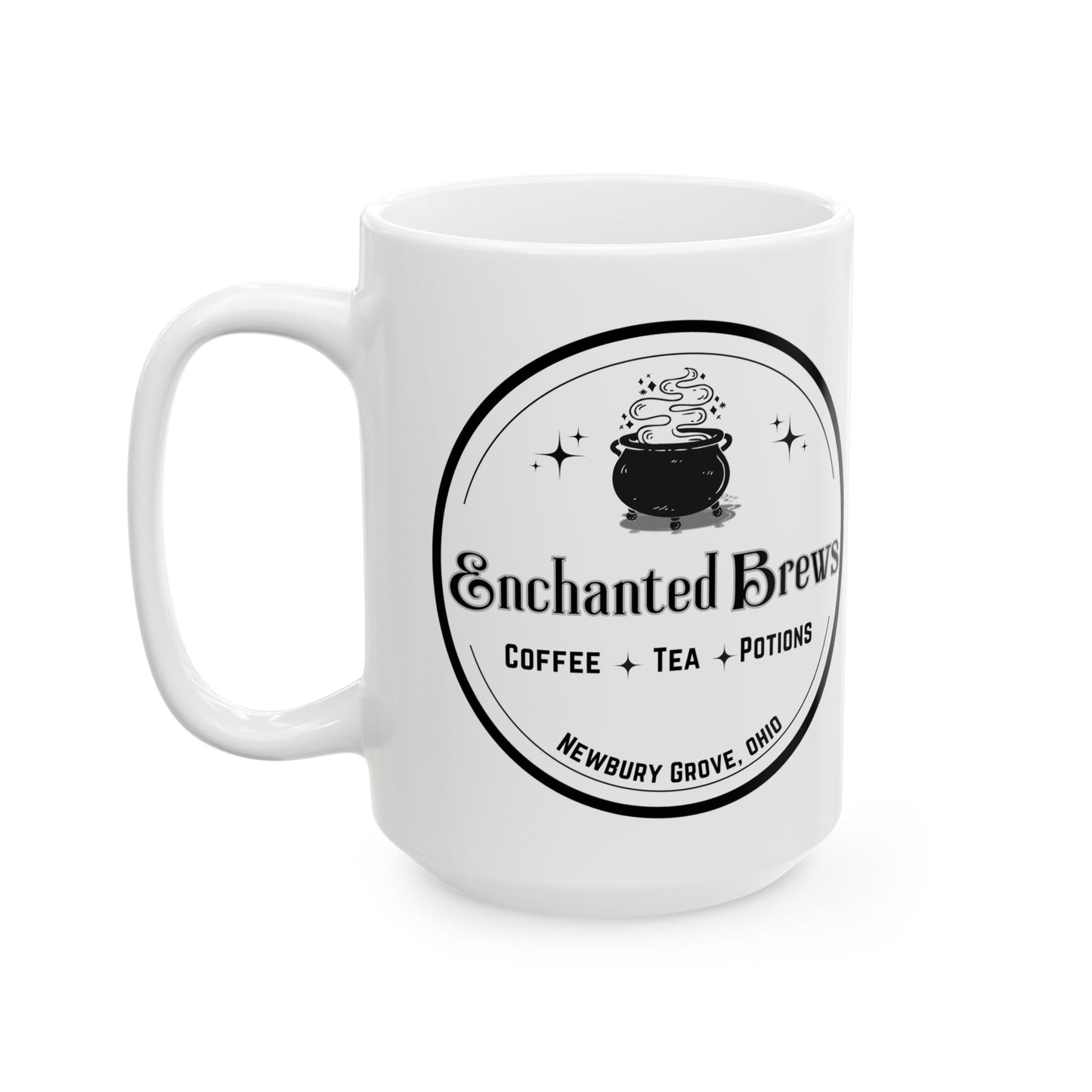 Enchanted Brews Coffee and Tea Shop: Ceramic Mug (11oz or 15oz)