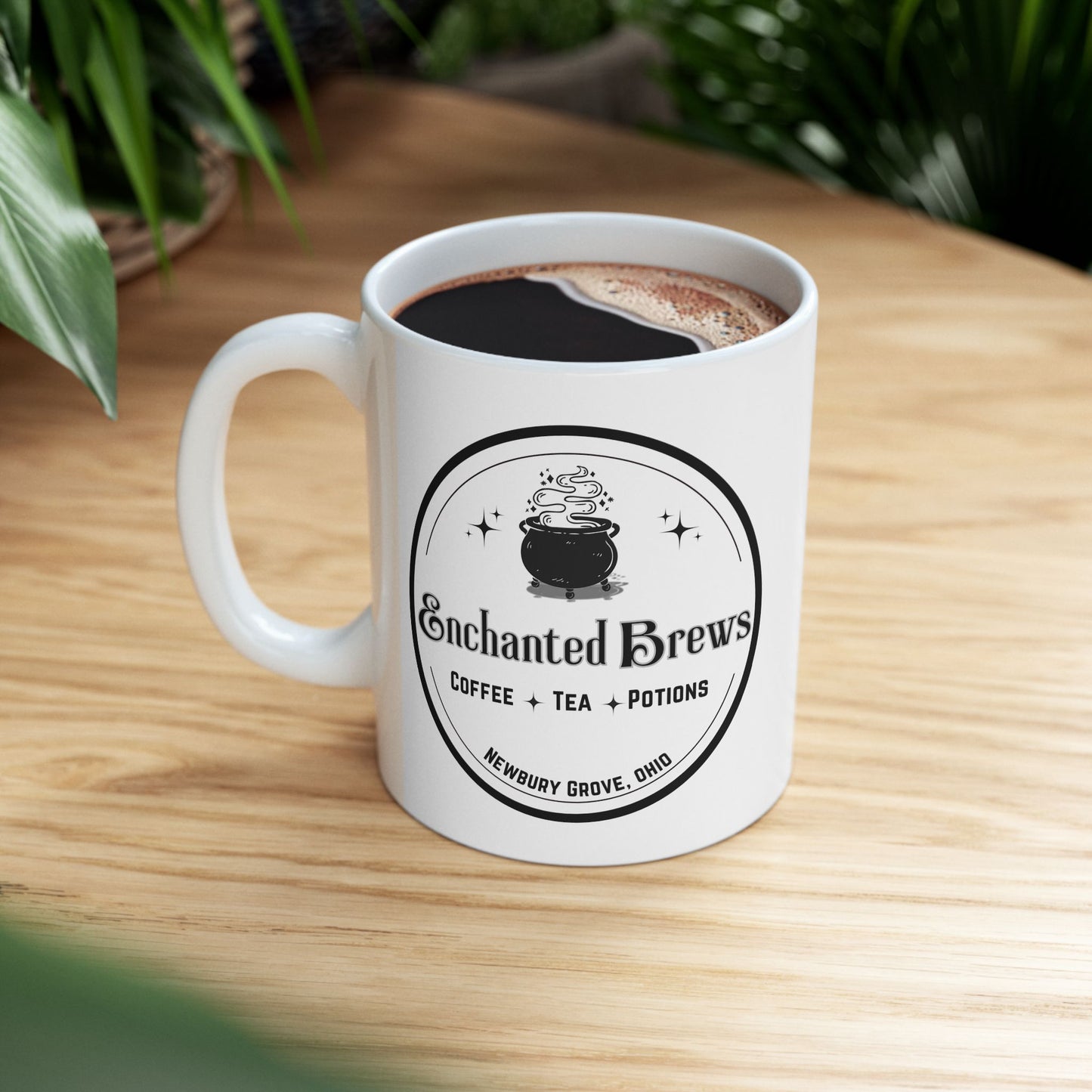 Enchanted Brews Coffee and Tea Shop: Ceramic Mug (11oz or 15oz)
