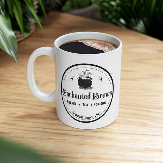 Enchanted Brews Coffee and Tea Shop: Ceramic Mug (11oz or 15oz)