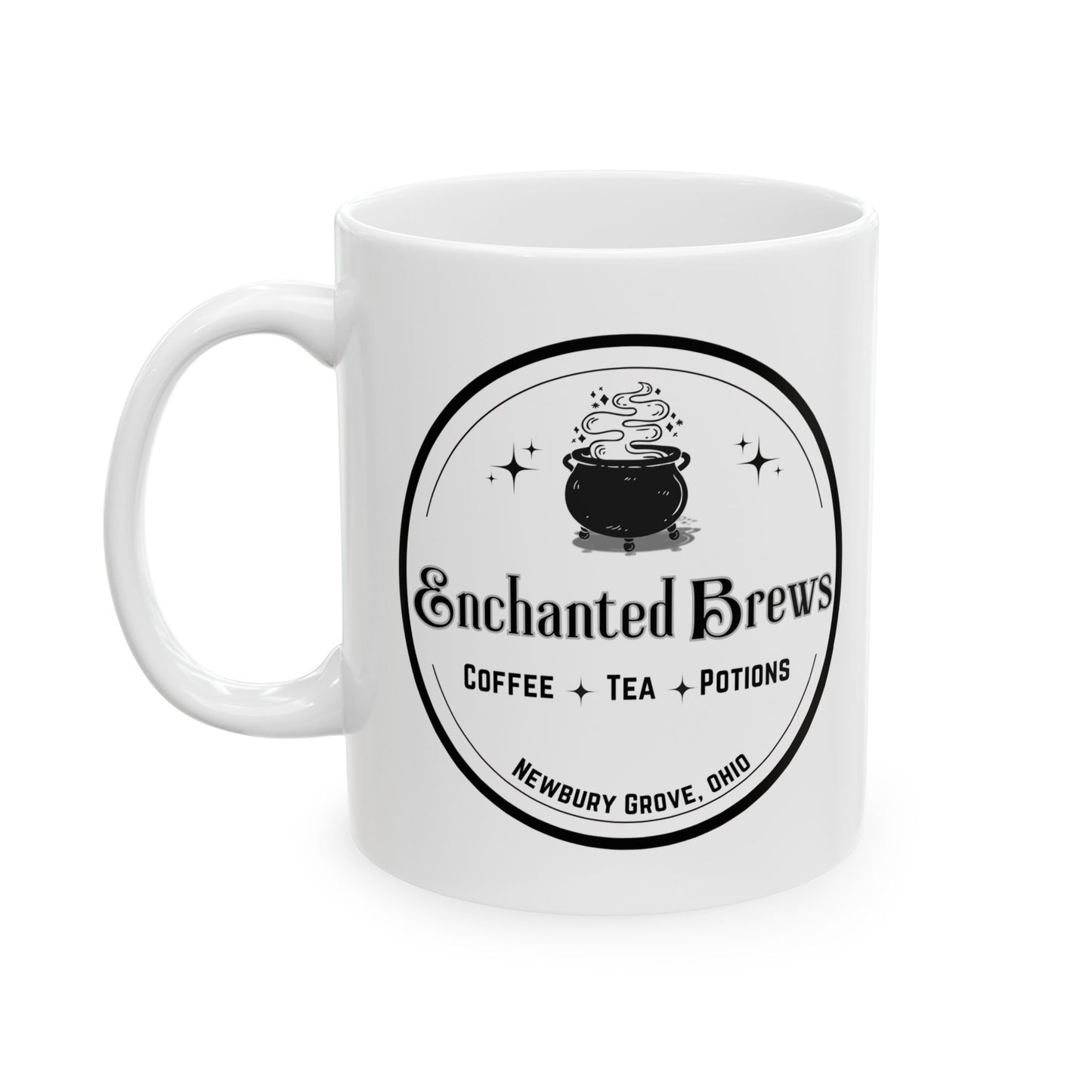 Enchanted Brews Coffee and Tea Shop: Ceramic Mug (11oz or 15oz)
